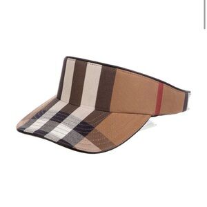 Burberry checked sun visor